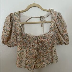 ASTR the Label Paola Top in Floral Ditsy Size Small